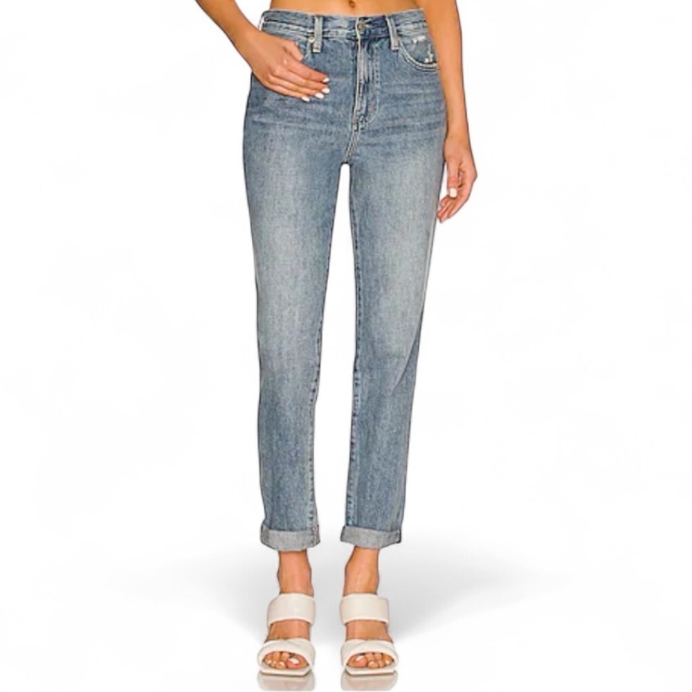 Pistola - Presley High Rise Relaxed Roller Jeans in Fusion Wash Sz 28